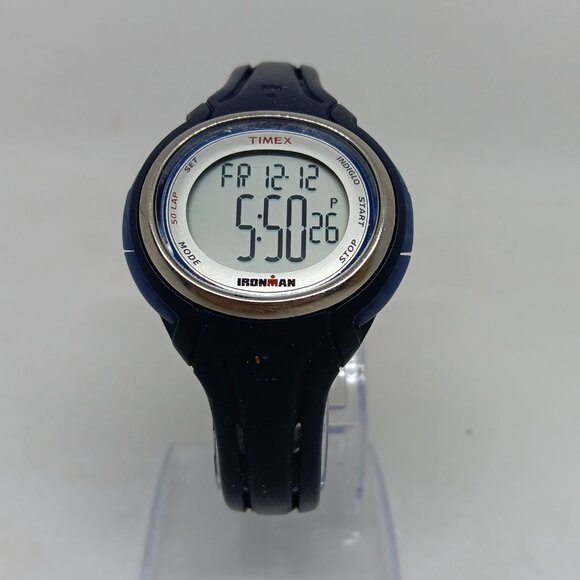 Timex Ironman 594 Women's 38mm Indiglo Digital Alarm Timer 50 Lap Watch - Picture 3 of 11